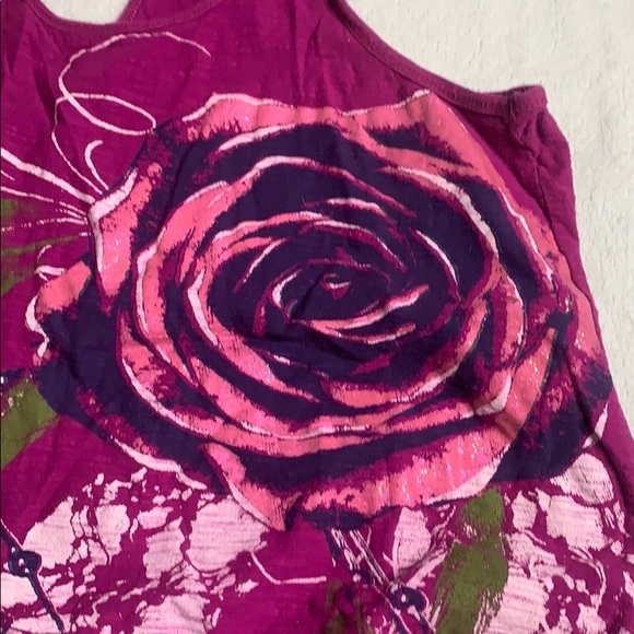 cute vintage y2k shirt with a beautiful rose - Picture 3 of 4